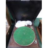 Grafonola portable gramophone (part dismantled)