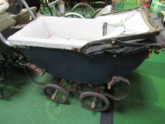 Small child's pram & child's tin dolls pram