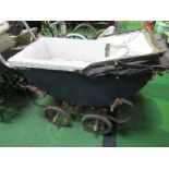 Small child's pram & child's tin dolls pram