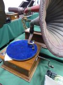 HMV horn table top gramophone