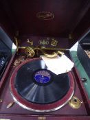 Edison Bell Electron portable gramophone EB390