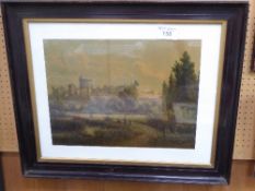 Framed & glazed print of Windsor Castle