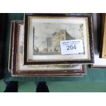 7 various framed & glazed prints (1 a/f)