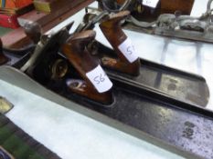 Stanley Bailey No. 4 smoothing plane, Stanley Bailey No. 8 Jack plane & Record Bailey No. 6 plane