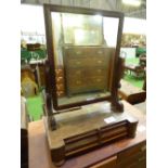 Mahogany dressing table mirror