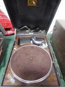 HMV portable gramophone