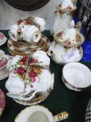 Royal Albert 'Old Country Roses' tea set & coffee pot