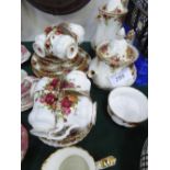 Royal Albert 'Old Country Roses' tea set & coffee pot