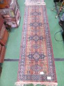 3 various rugs/runners, 1 @ Chrioz 68' x 230', 70' x 230' & 135' x 69'