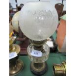Table oil lamp with shade by Minks & Son's