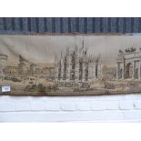 3 wall hangings: Cathedral 51' x 19', Venice 50' x 19' & North African market 70' x 51'