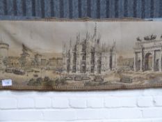 3 wall hangings: Cathedral 51' x 19', Venice 50' x 19' & North African market 70' x 51'