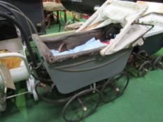 2 dolls prams & tin dolls pram