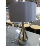 A similar, pear-shaped table lamp & shade