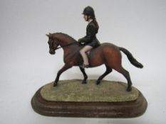 Border Fine Arts 'Girl on Pony' model 165/B165 Modeller Anne Wall