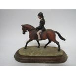 Border Fine Arts 'Girl on Pony' model 165/B165 Modeller Anne Wall