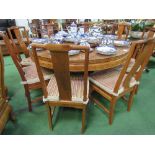 Large Indonesian hardwood circular table with glass cover to top & 'Lasy Susan' also with glass top,