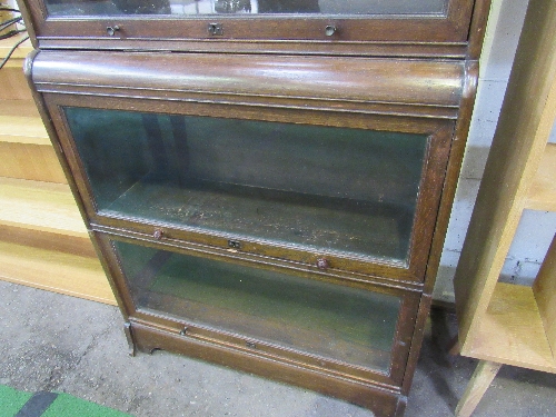 Globe Vernicke-style 4 section cabinet - Image 3 of 3