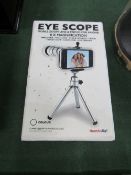 iPhone 'Eye Scope' long lens & tripod for iPhone camera, in original box