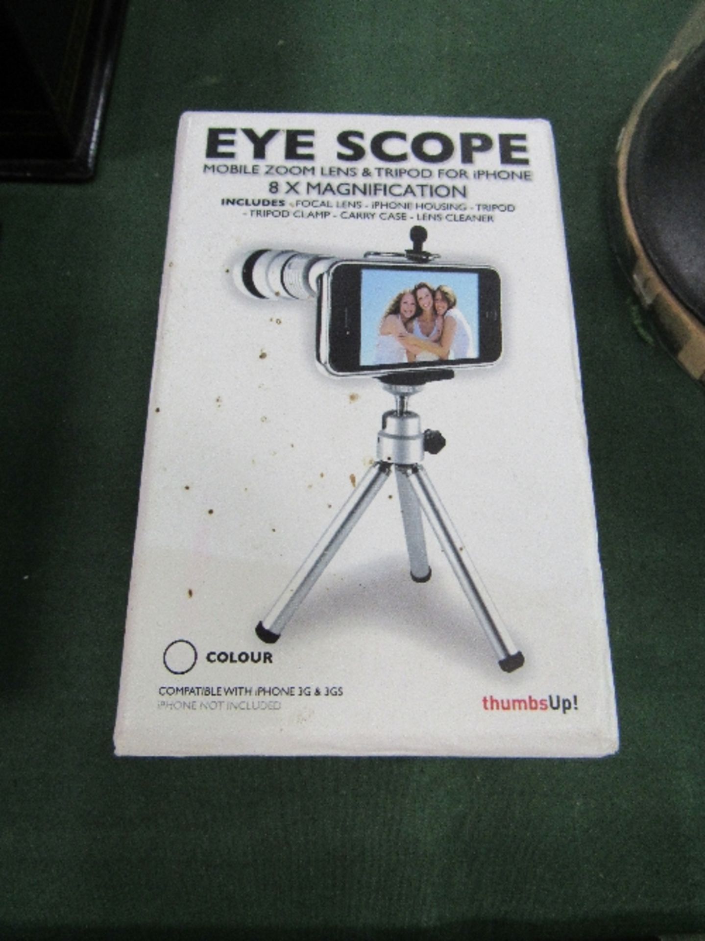 iPhone 'Eye Scope' long lens & tripod for iPhone camera, in original box