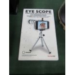 iPhone 'Eye Scope' long lens & tripod for iPhone camera, in original box