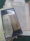 Early printing - a collection of fragments of books from the 15th - 18th centuries. Texts in Latin &