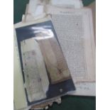 Early printing - a collection of fragments of books from the 15th - 18th centuries. Texts in Latin &
