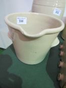 A ceramic Dyer's pail by Doulton Ltd, Lambeth