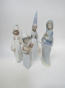 4 Lladro figurines