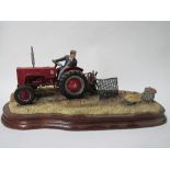 Border Fine Arts 'Lifting the Pinks' International B250 tractor limited edition 225 of 1750 Model