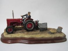 Border Fine Arts 'Lifting the Pinks' International B250 tractor limited edition 225 of 1750 Model