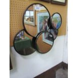 Montage of 5 circular mirrors