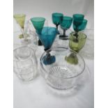 Mixed lot of glass