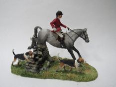Border Fine Arts 'A Day with the Hounds' limited edition 1222 or 1500 Model B0789 Modeller Anne Wall