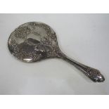 Silver backed hand mirror, 1915