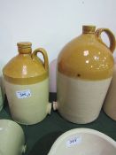 Price of Bristol salt-glazed jar with stopper & another 4 1/2 gallon jar