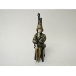 Bronze & ivory type figurine marked 'Victor'