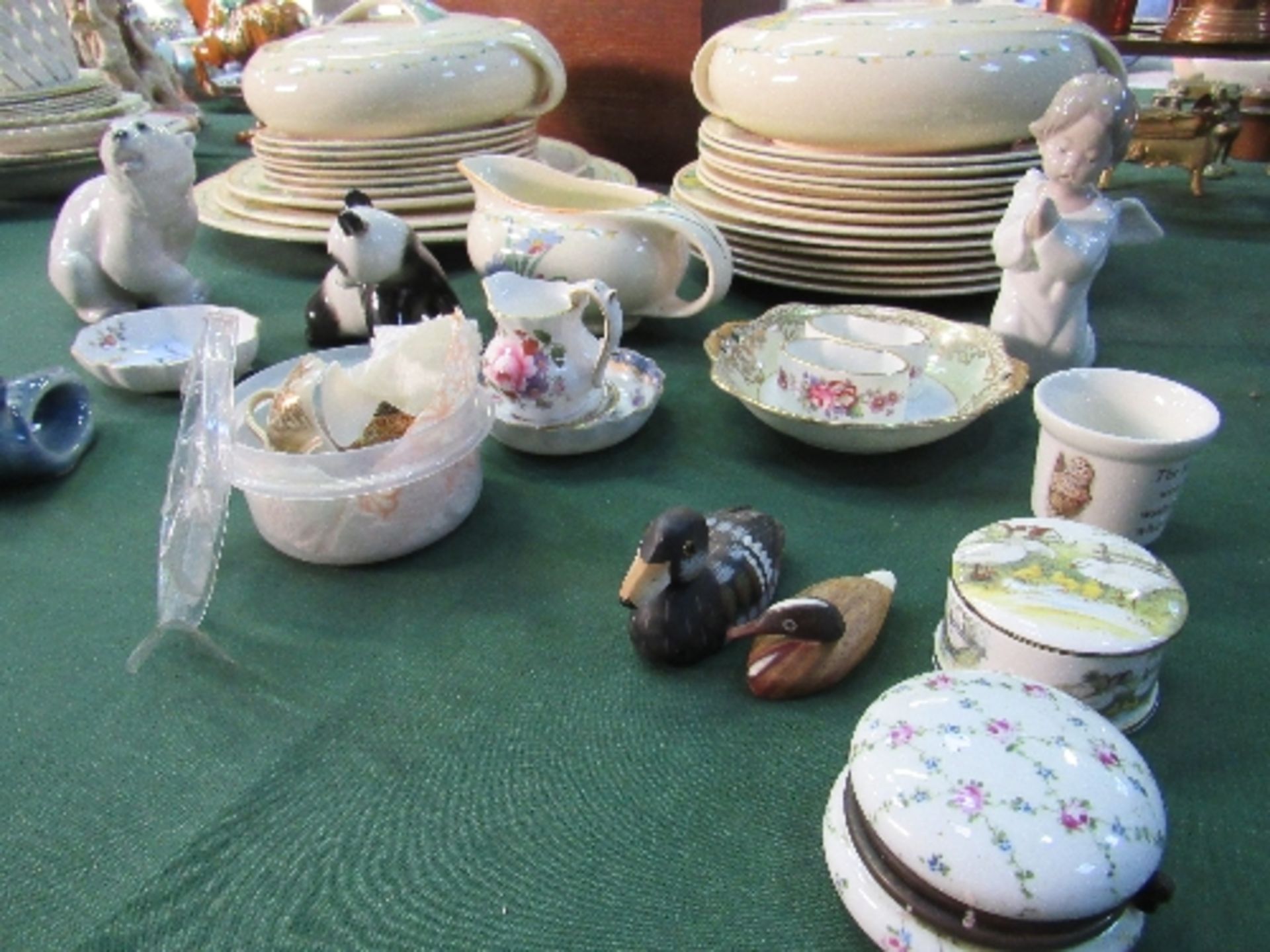 Qty of Burleigh ware, hand painted Art Deco style part dinner ware & various small ornaments - Image 3 of 3