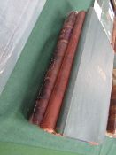 3 early 20th century ledgers/cash books (2 of which are leather bound)