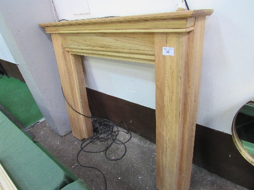 Pine fire surround 56" x 9" x 47"