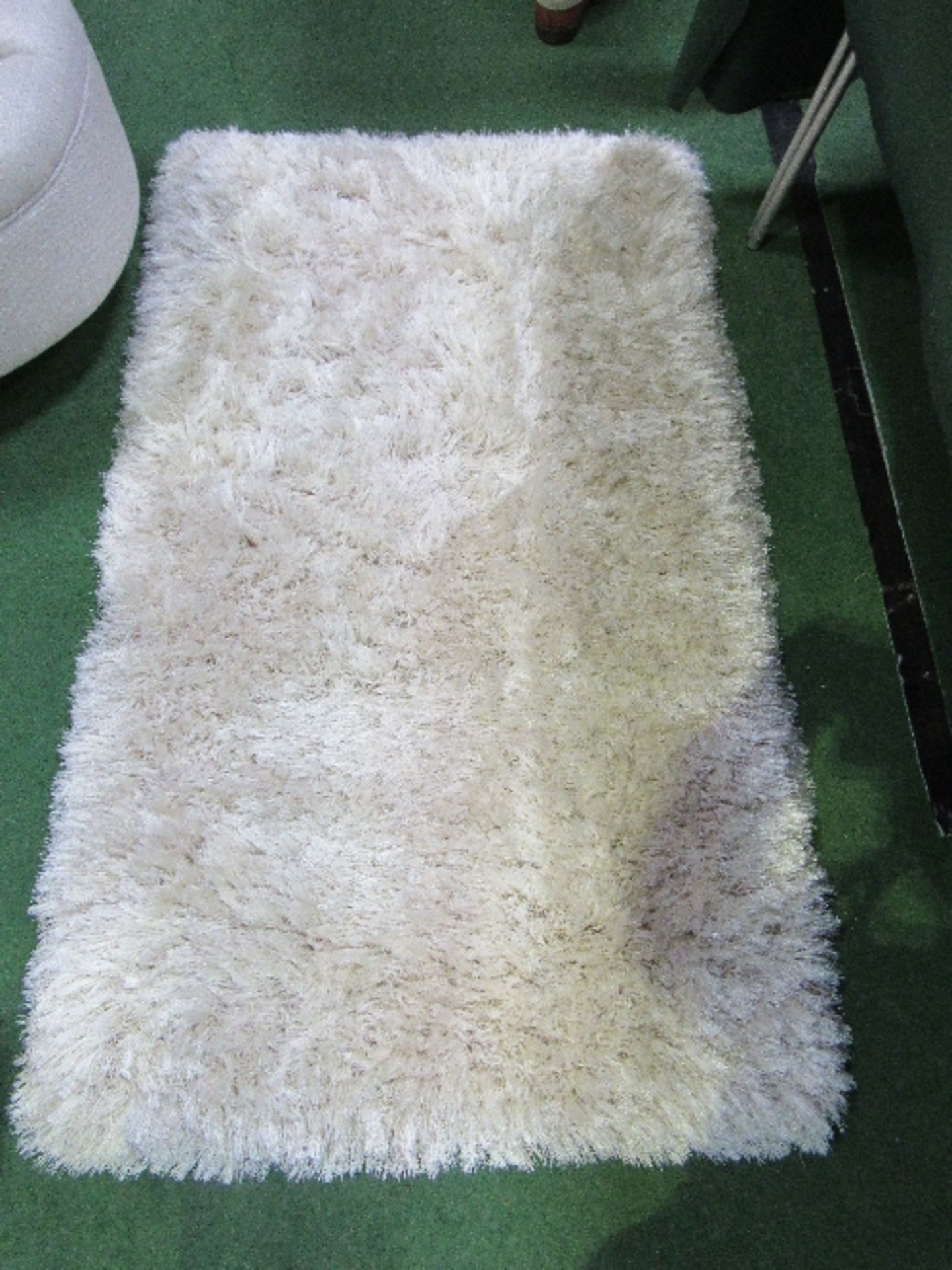 A John Lewis long pile rug, 40% wool, 20% polypropylene & 40% polyester, 140 x 80