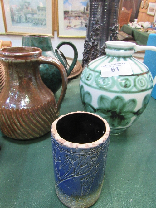 5 Studio Pottery pots/vases/jugs - Image 2 of 2