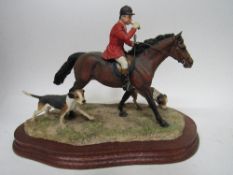 Border of Fine Art 'Collecting the Hounds' Huntsman & 2 hounds, limited edition 950. Model L125