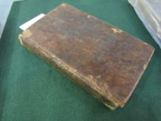 Early English Guide book: Owen's 'Book of Roads' (missing the title page), 1777, bound with Owen'