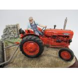 Border Fine Arts 'Turning with Care' Nuffield Tractor limited edition 1277 of 1750 Model B0094