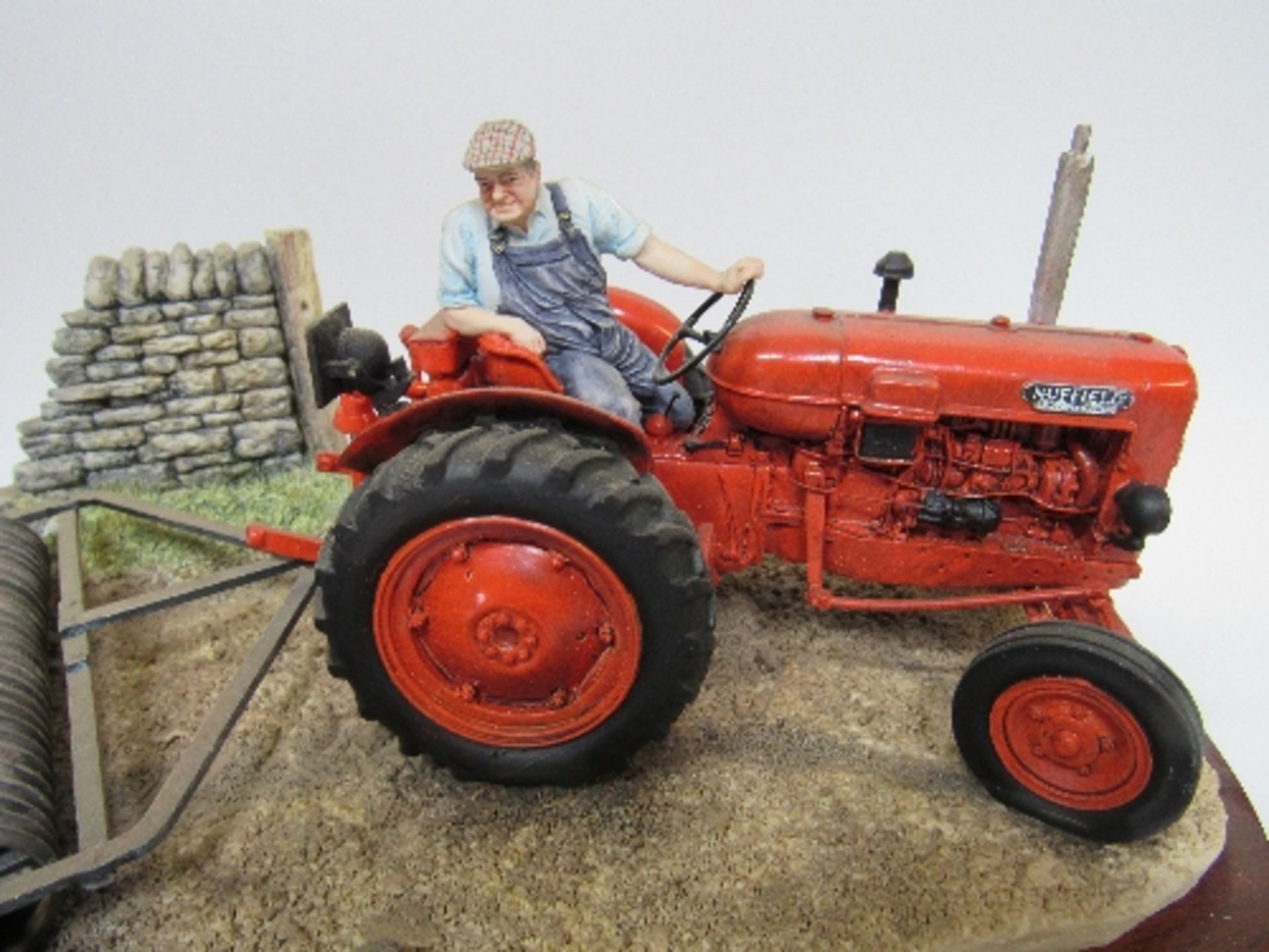 Border Fine Arts 'Turning with Care' Nuffield Tractor limited edition 1277 of 1750 Model B0094