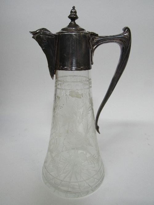 Silver plated claret jug - Image 2 of 2