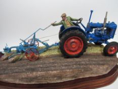 Border Fine Arts 'At the Vintage' Fordson E27N Tractor limited edition 1299 of 2000 Model B0517