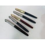 4 Parker fountain pens