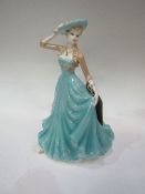 Coalport figurine 'Happy Birthday' & Coalport figurine 'Hilary' & old Tupton ware figurine